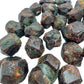 Underside view of green Fuchsite raw stone, traditionally used for Healing, sourced from Zimbabwe.