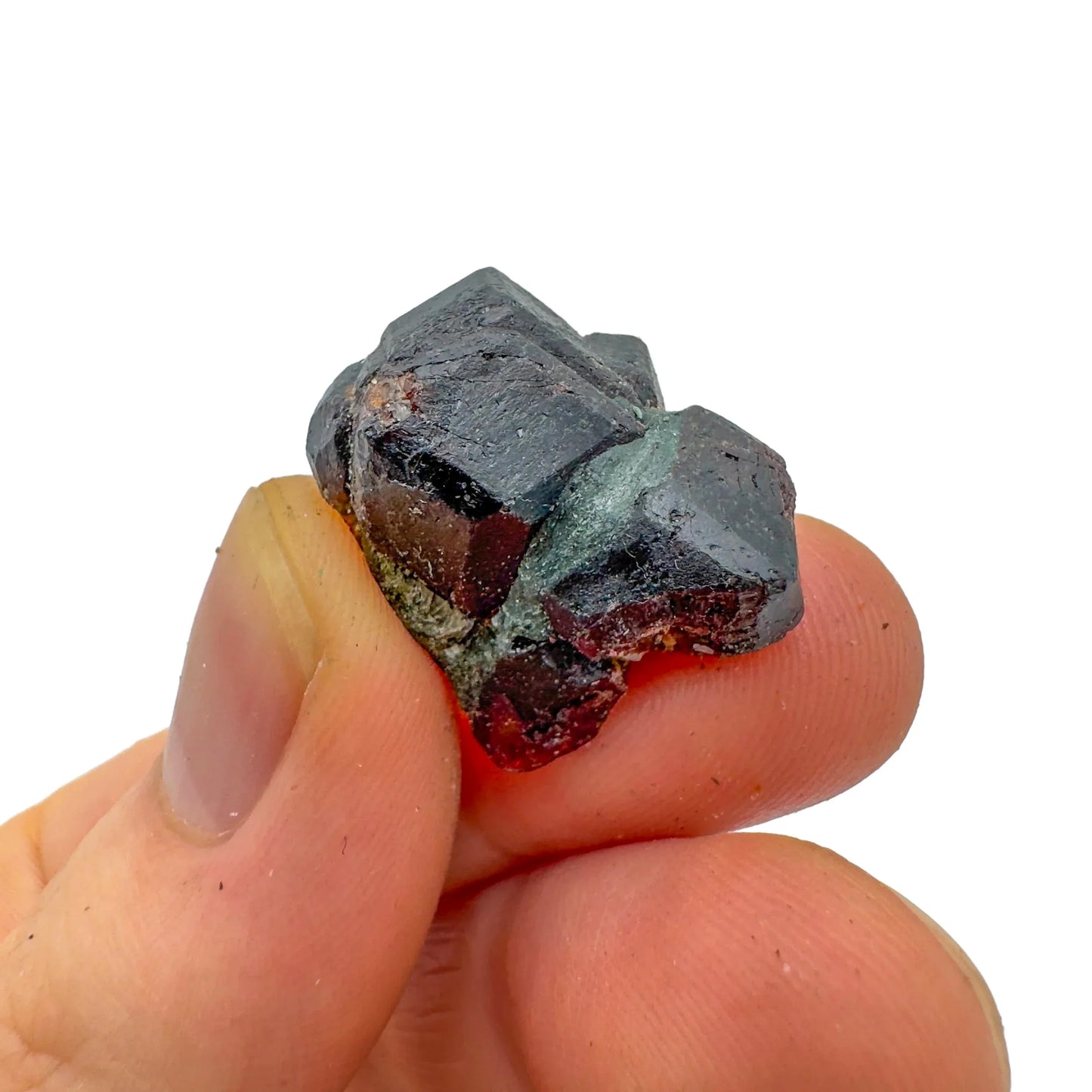 Back view of Grade AA Fuchsite raw showing natural surface