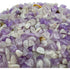 Amethyst chips scattered on surface, Madagascar quartz chips