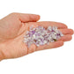 Natural light context of Amethyst stone, from Toliara, Madagascar, showing the wear and finish.