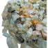 Prehnite crystal chips product shot, Grade A Namibia material showing quantity and color
