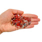 Reverse side of Red Jasper polished chip, showing natural variation, South Africa-sourced.