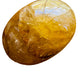 Bottom side of Grade AA Golden Healer palm stone, Madagascar-sourced.