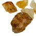 Top-down shot of Grade AA Golden Healer raw stone, Brazil-sourced, showing characteristic finish.