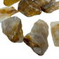 Grain detail of Golden Healer raw stone, sourced from Alaotra-Mangoro, Madagascar, often kept for Healing.