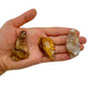 Alternate angle of Golden Healer raw stone, often worked with for Healing and Meditation, sourced from Madagascar.