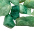 Lateral view of Grade A Aventurine raw stone, hand-selected from Masvingo, Zimbabwe.