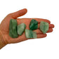 Back view of Grade A Aventurine raw showing natural surface