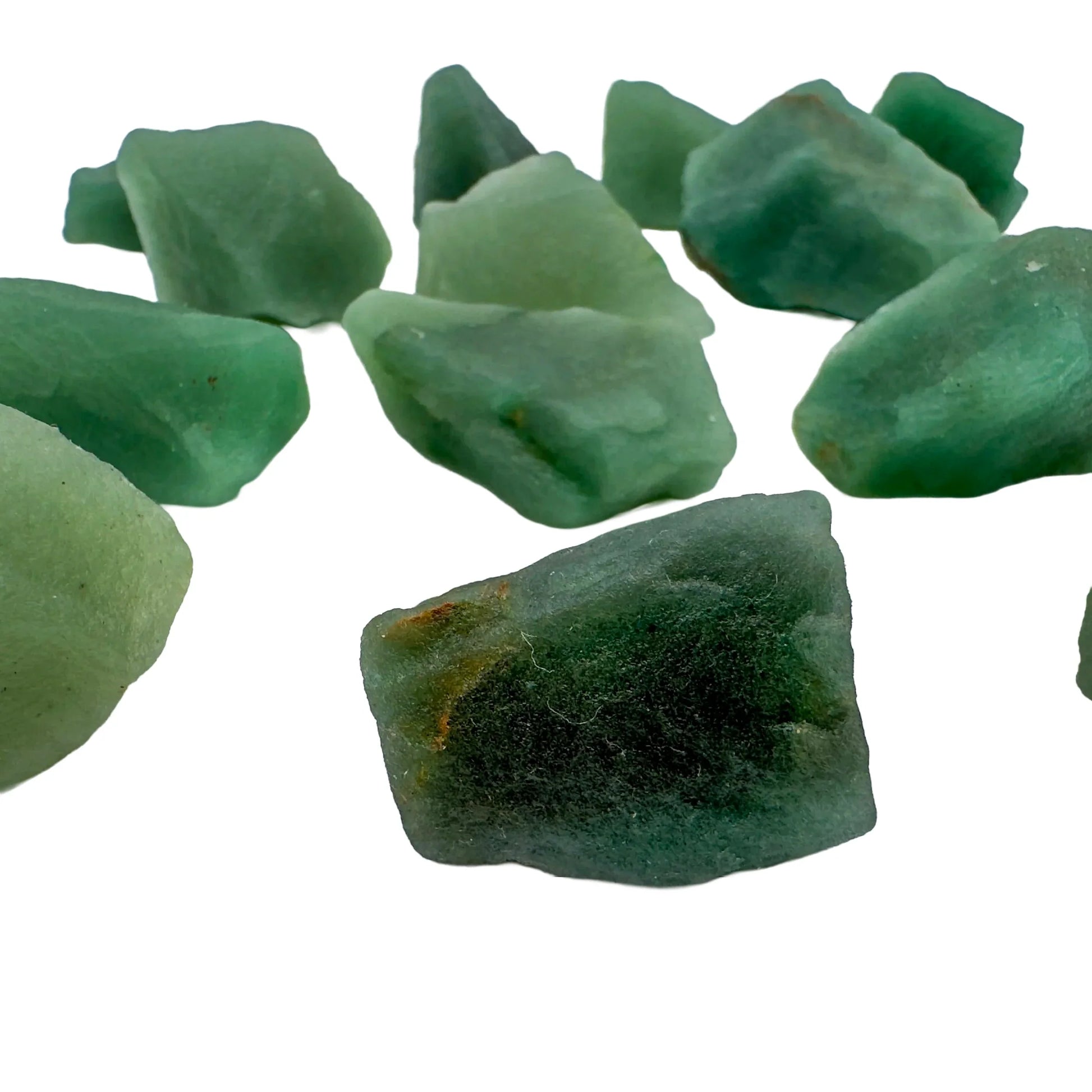 Detail of Aventurine raw stone, turned to for Luck, sourced from Minas Gerais, Brazil.