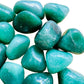 Alternate side of Grade AA Aventurine tumbled stone, from Brazil, showing natural texture.