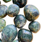 Opposite side of green Jade tumbled stone, from Lima, Peru, showing natural variation.