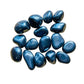 Detail shot showing Hematite tumbled stone, linked to Grounding.