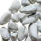 Full profile of Grade AA Howlite tumbled stone ready to ship from Beyond Bohemian