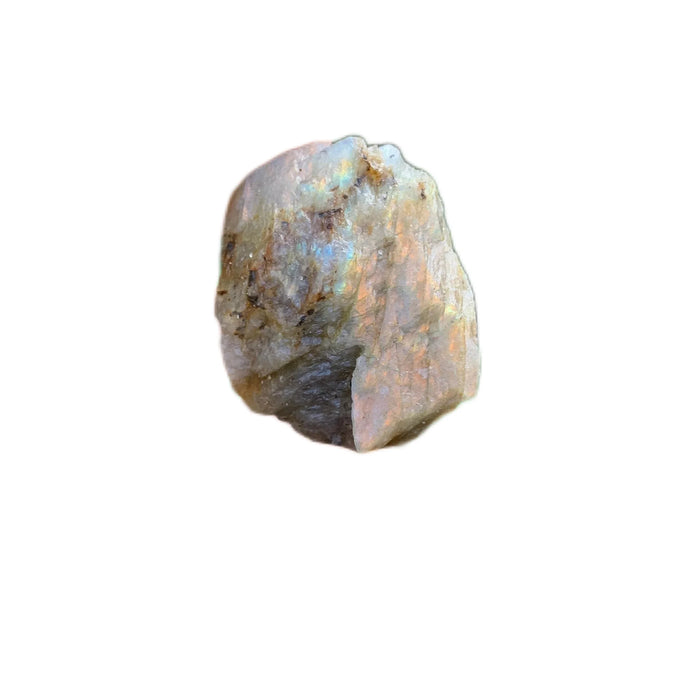 Aerial view of Labradorite raw stone, to support Intuition and Protection.