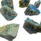 Bottom side of Labradorite raw stone, from Atsimo-Andrefana, Madagascar, associated with Intuition.