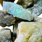 Full profile of Grade AA Labradorite raw ready to ship from Beyond Bohemian