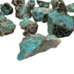 Detail shot showing Larimar raw stone, showing characteristic finish, often worked with for Stress Relief.