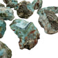 Side angle of Larimar raw stone, from Dominican Republic, for Stress Relief.