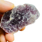 Back view of Grade AA Lepidolite raw showing natural surface