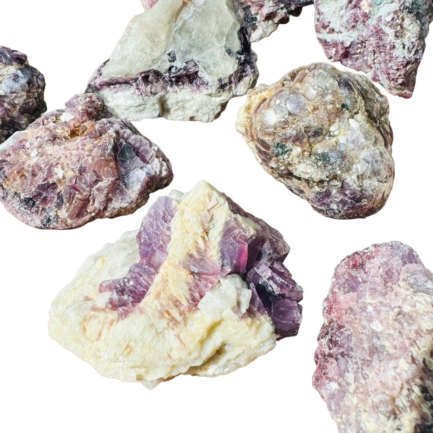 Close-up of Lepidolite specimen, from Minas Gerais, Brazil, showing subtle veining.