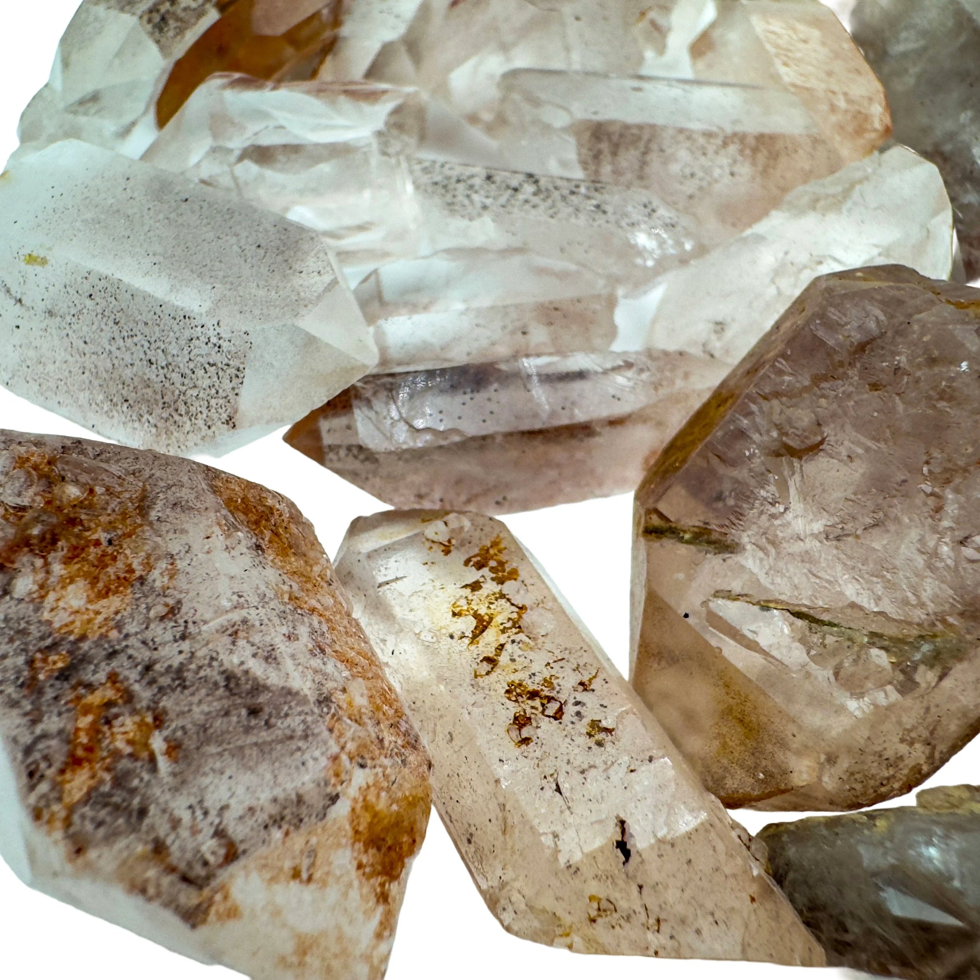 Raw Lithium Quartz points from Minas Gerais Brazil bulk lot