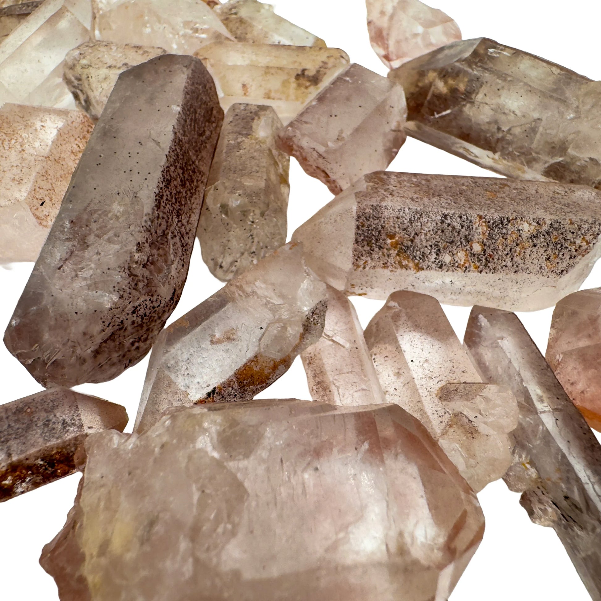 Raw Lithium Quartz points from Minas Gerais Brazil bulk lot