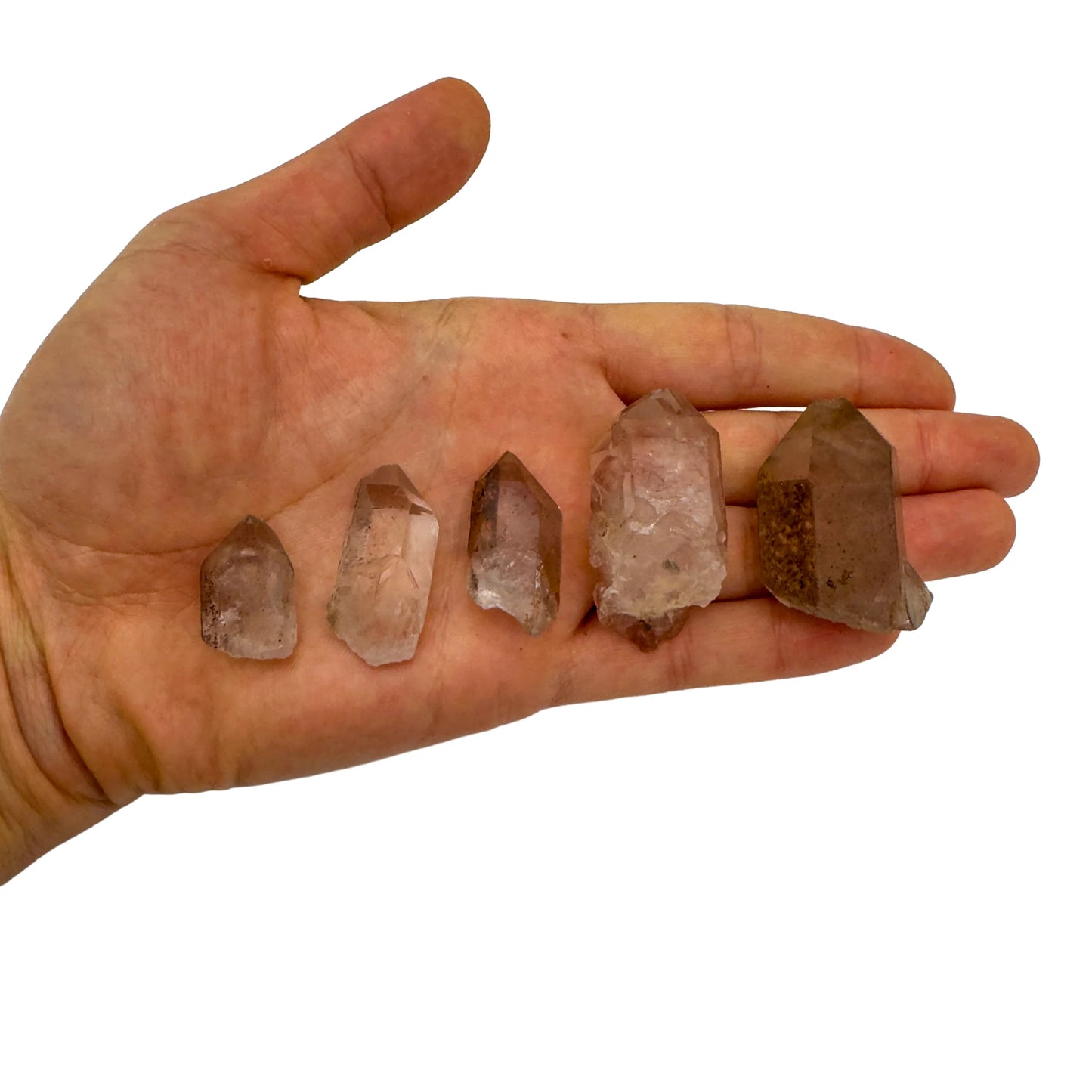 Raw Lithium Quartz points from Minas Gerais Brazil bulk lot