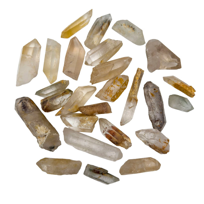 Raw Lodolite Quartz garden quartz points from Minas Gerais Brazil bulk lot