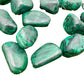 Full profile of Grade AA Malachite tumbled stone ready to ship from Beyond Bohemian