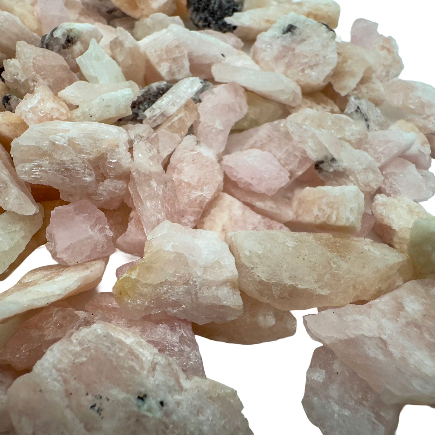 Raw Morganite rough from Minas Gerais Brazil bulk lot