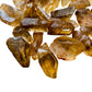 Magnified detail of Natural Citrine raw point, showing untreated character.