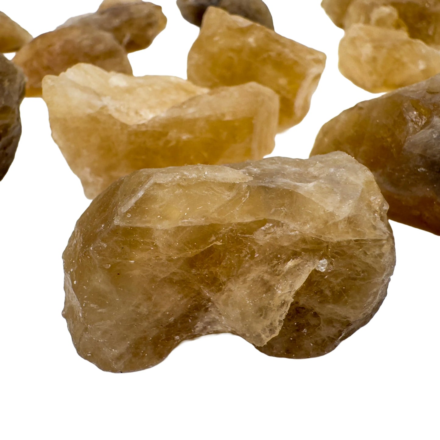Raw Natural Citrine rough unheated from Minas Gerais Brazil bulk lot