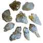 Edge view of Natural Citrine Raw specimen, often kept for Abundance and Manifestation, from Haut-Lomami.