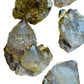 Bird's-eye view of Natural Citrine Raw specimen, linked to Abundance, from Haut-Lomami, Democratic Republic of the Congo.