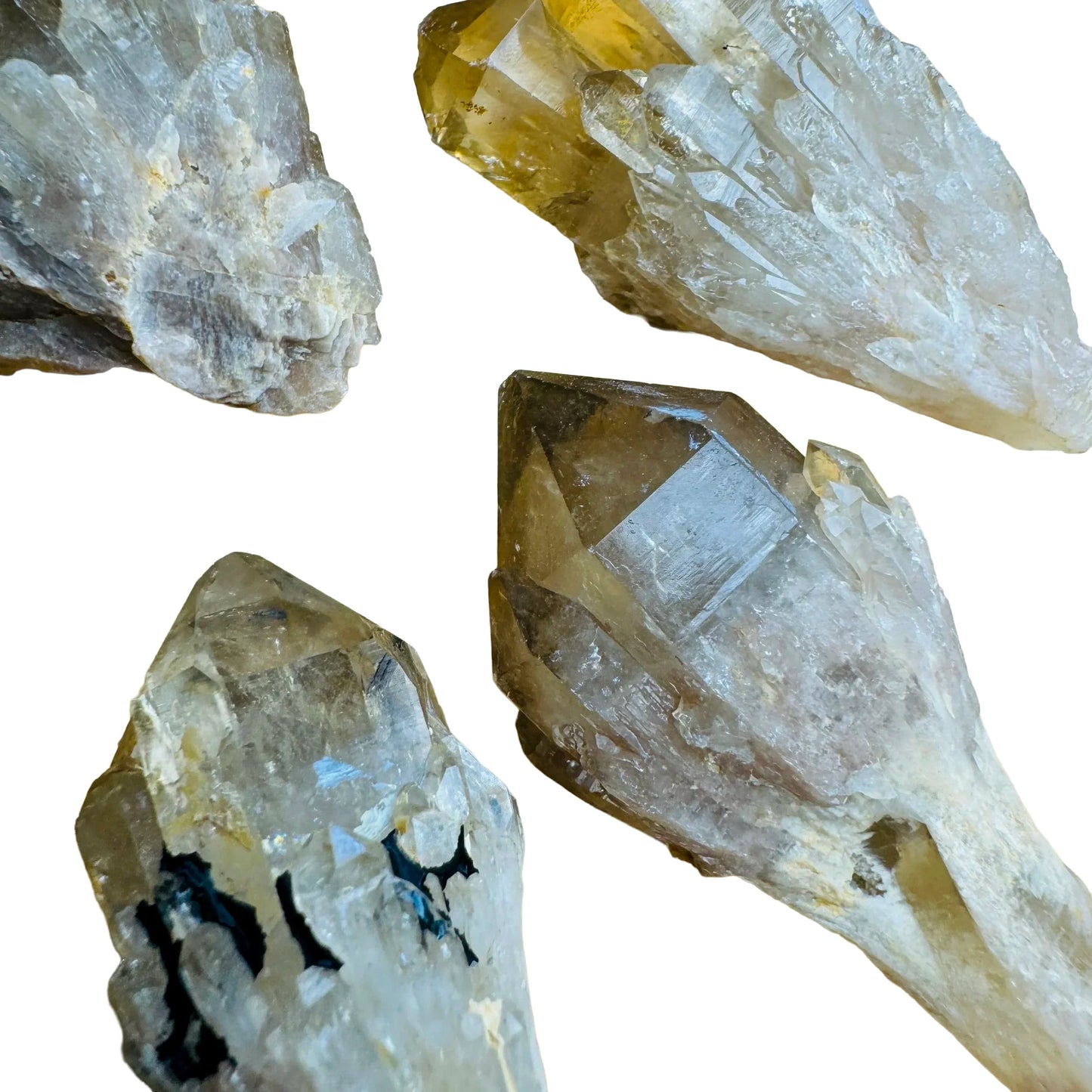 Bottom side of Natural Citrine Raw specimen, linked to Abundance and Manifestation, from Haut-Lomami.