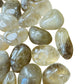 Alternate side of Natural Citrine tumbled stone, associated with Abundance, hand-selected from Minas Gerais, Brazil.