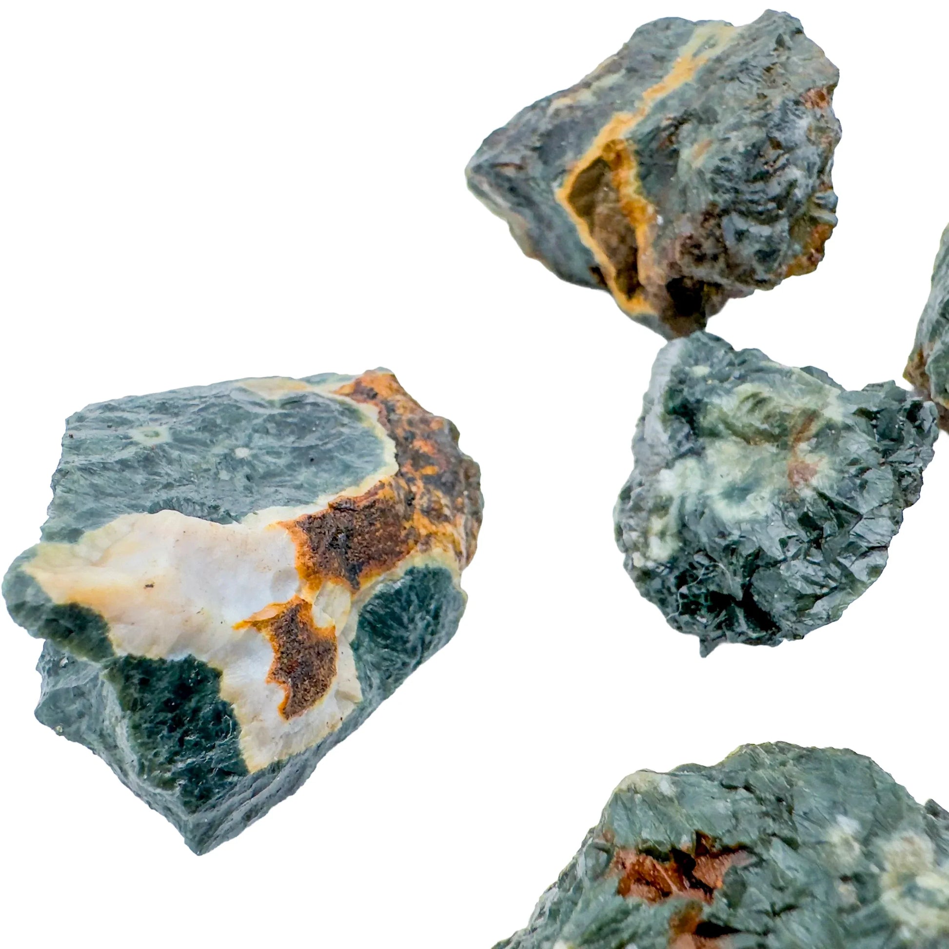 Full profile of Grade AA Ocean Jasper raw ready to ship from Beyond Bohemian