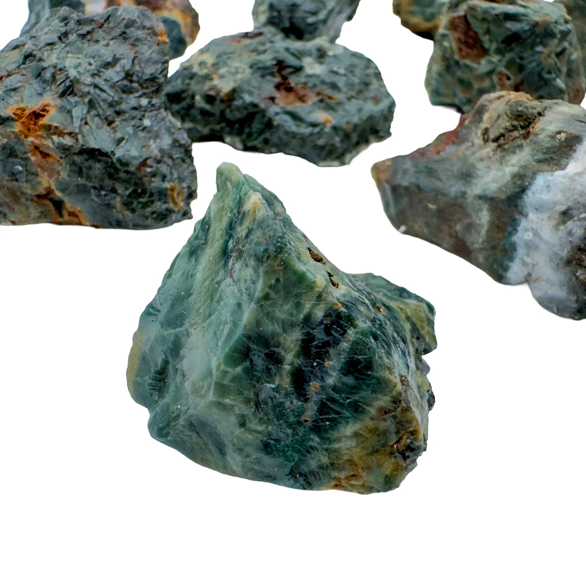 Full profile of Grade AA Ocean Jasper raw ready to ship from Beyond Bohemian