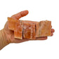 Full profile of Grade AA Orange Calcite raw ready to ship from Beyond Bohemian