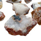 Bird's-eye view of Patagonia Agate raw stone, showing open form, traditionally used for Grounding.