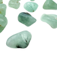 Soft green Prehnite tumbled crystals showing natural inclusions, ethically sourced from Namibia by Beyond Bohemian
