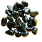 Back view of Grade AA Rainbow Obsidian tumbled stone showing natural surface