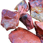 Full profile of Grade AA Red Jasper raw ready to ship from Beyond Bohemian