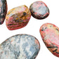 Full profile of Grade AA Rhodonite freeform ready to ship from Beyond Bohemian