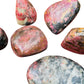 Full profile of Grade AA Rhodonite freeform ready to ship from Beyond Bohemian
