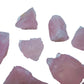 Scale comparison of Rose Quartz raw crystal, from Minas Gerais, Brazil, captured in natural daylight.