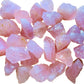 Full profile of Grade AA Rose Quartz raw ready to ship from Beyond Bohemian