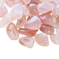 Full profile of Grade AA Rose Quartz tumbled stone ready to ship from Beyond Bohemian