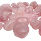 Base detail of Grade AAA Rose Quartz tumbled stone