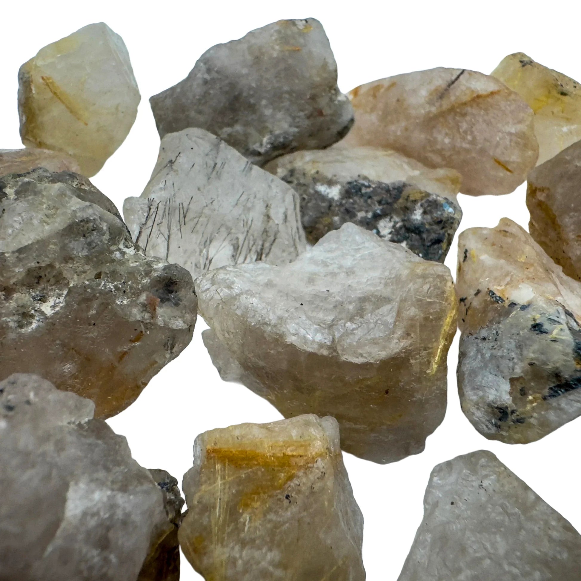Opposite side of Quartz raw stone, showing tight grain.